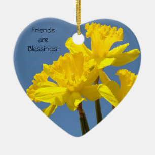 Freunde sind Segen! Osternachtschmuck Geschenke Da Keramikornament
