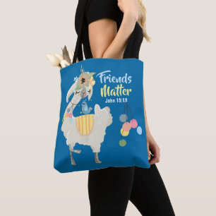 Freunde sind wichtig Inspiration Tote Bag, Mittel