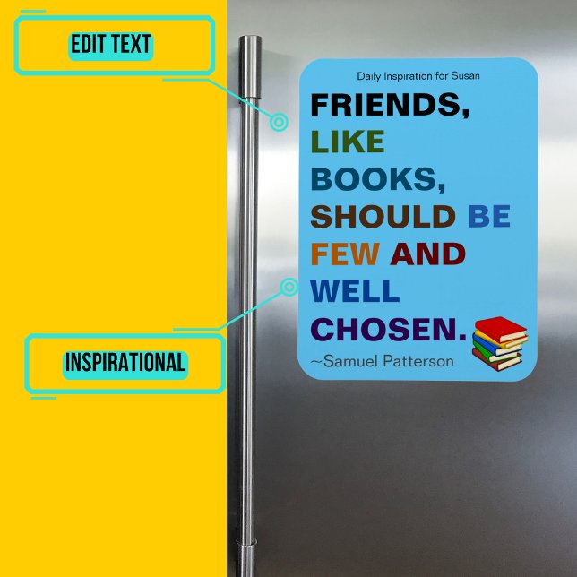 Freunde sind wie Bücher Inspiration Magnet (Please enjoy our design and see the others in the collection.)