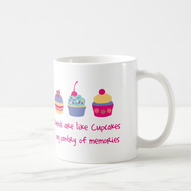 Freunde sind wie Kuchen-Tasse Kaffeetasse (Rechts)