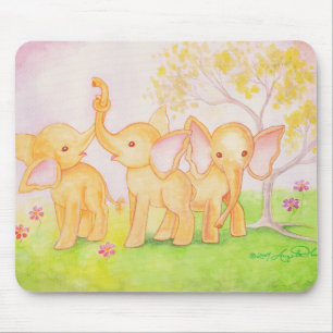 Freunde sind wunderbar - Elefanten wissen es! Mousepad