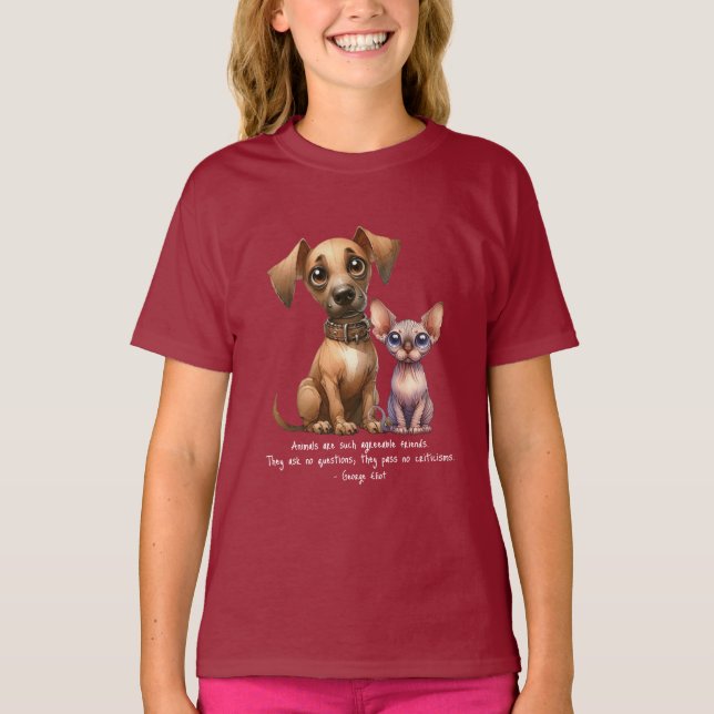 Freunde - T - Shirt Tiere (Vorderseite)