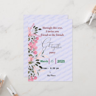 Freunde treffen sich zur Einladung