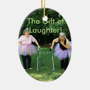 Freunde + Tutus = Fun Times Keramik Ornament