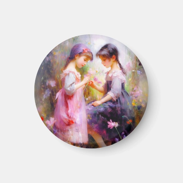 Freunde und Blume Magnet (Vorne)