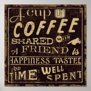 Freunde und Kaffee Poster