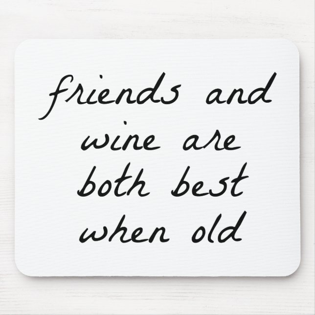 Freunde und Weinmäuse Mousepad (Vorne)