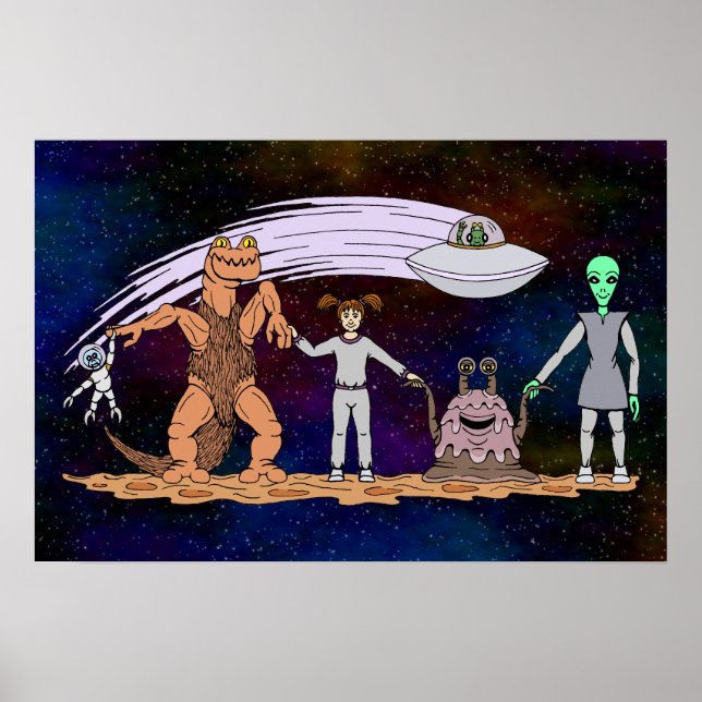 Freunde ungeachtet der Unterschiede Poster (Vorne)