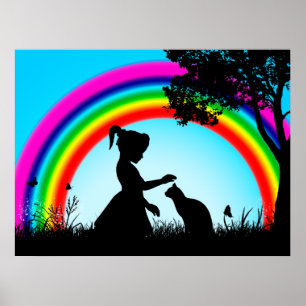 Freunde unter dem Regenbogen Poster