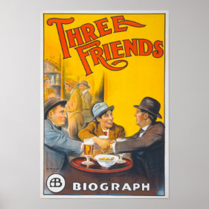 Freunde unverdienten Vintage Fotos Alte ästhetisch Poster