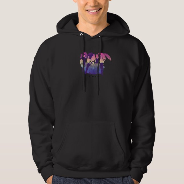 Freunde verschweißte Kiste mit niedrigem Poly Hoodie (Vorderseite)