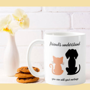 Freunde verstehen Hunde als Besties Kaffeetasse