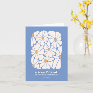 Freunde Vielen Dank Daisy Blue Scripture Bible Ver Karte