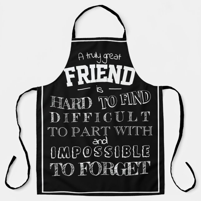 Freunde Vielen Dank Dankeschön Geschenk beste Freu Schürze (Vorderseite)