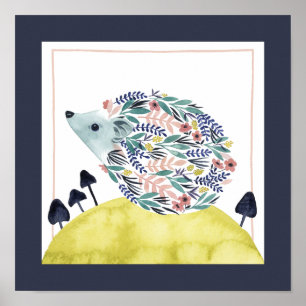 Freunde Volkskunst-Hecken-des Schweins der Poster