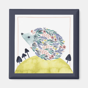 Freunde von Clementine   Folk Art Hedge Hog Magnet