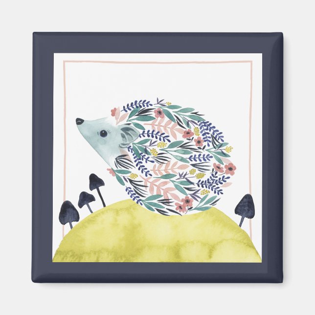 Freunde von Clementine | Folk Art Hedge Hog Magnet (Vorne)