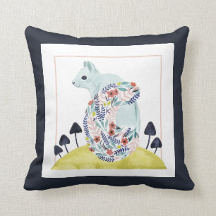 Freunde von Clementine   Volkskunsthörnchen Kissen