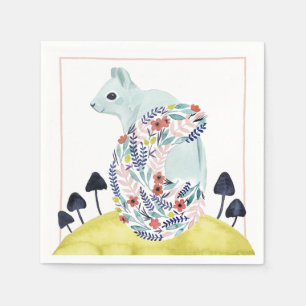 Freunde von Clementine   Volkskunsthörnchen Serviette