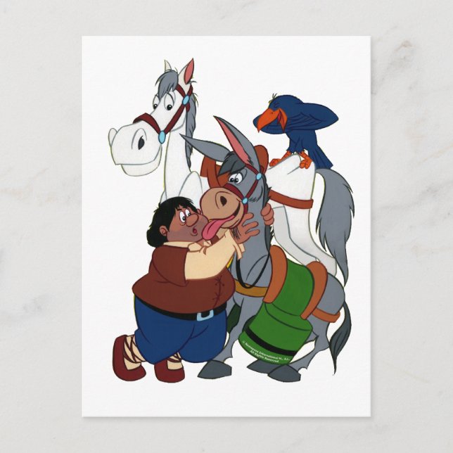 FREUNDE VON DON QUIXOTE - 400 Jahre - Cervantes Postkarte (Vorderseite)