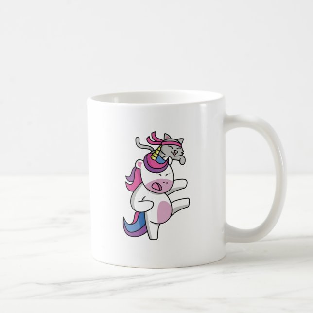 Freunde von Einhorn und Katzen Kaffeetasse (Rechts)