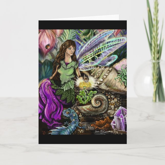 Freunde von Fairy und Newt Karte (Vorderseite)