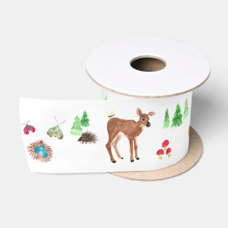 Freunde von Fauna und Wald Haben ein gesegnetes We Satinband