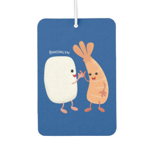 Freunde von niedlichem Sushi-Reis Cartoon Autolufterfrischer