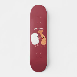 Freunde von niedlichem Sushi-Reis Cartoon Skateboard