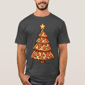 Freunde von Pizza Christmasree T-Shirt