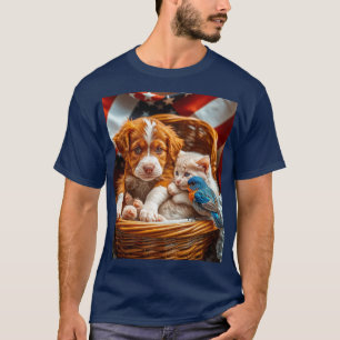 Freunde von Rot, Weiß und Blau T-Shirt