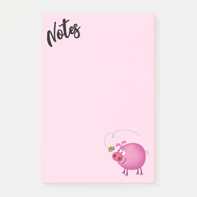 Freunde von Schweinefleisch und Bienen Post-it Klebezettel (Vorderseite)