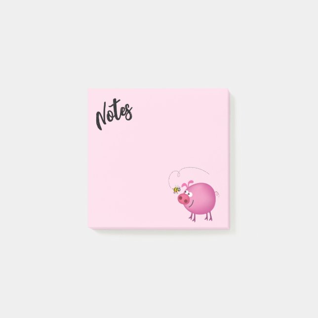 Freunde von Schweinefleisch und Bienen Post-it Klebezettel (Vorderseite)