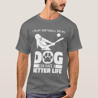 Freunde von Softball Dog T-Shirt