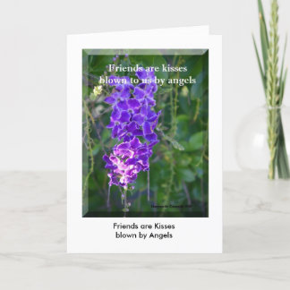 Freunde werden uns von Engeln, Freunden, geblasen. Karte
