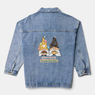 Freunde wie Gnome One Else Typografy Womens Jeansjacke