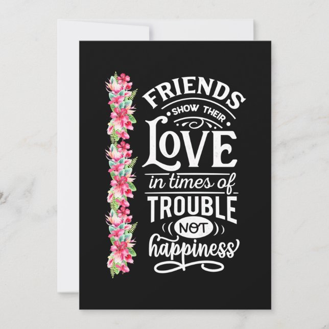 Freunde zeigen ihre Liebe Einladung (Vorderseite)