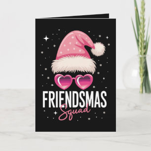 Freundes-Weihnachten-Truppe Weihnachten Rosa Weihn Karte