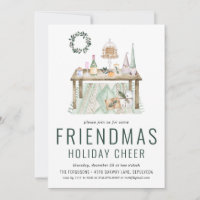 Freundes-Weihnachtsfeier-Einladung