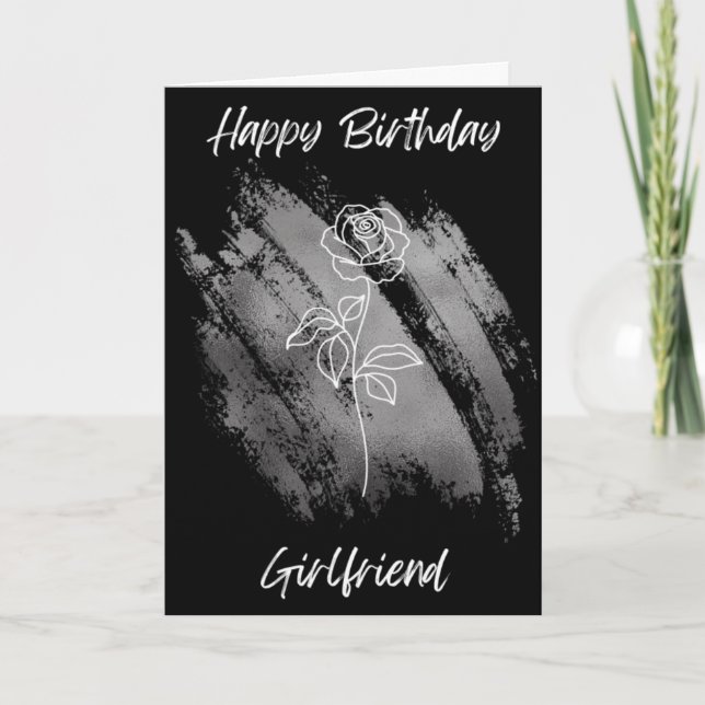 Freundin Birthday Card Einladung (Vorderseite)