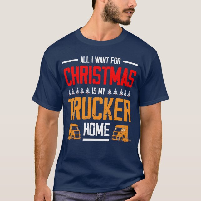 Freundin Christmasrucker T-Shirt (Vorderseite)