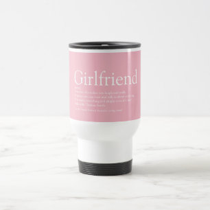 Freundin Definition Girly Pink Lustig Reisebecher