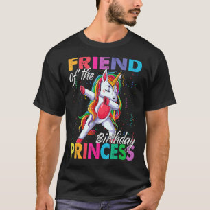 Freundin der Geburtstagsprinzessin Girl Dabbing Un T-Shirt
