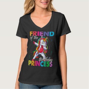 Freundin der Geburtstagsprinzessin Girl Dabbing Un T-Shirt