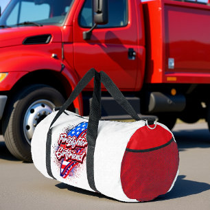 Freundin eines Feuerwehrmanns Amerikanischer Bolze Duffle Bag