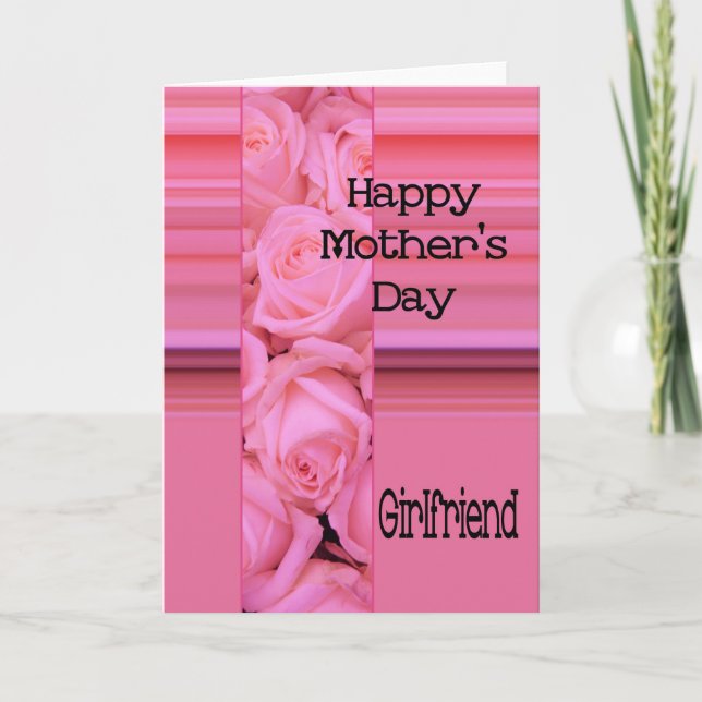 Freundin Happy Mother Day Rose Card Karte (Vorderseite)