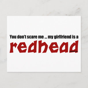 Freundin ist Redhead Postkarte
