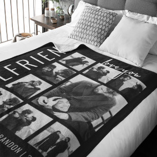 Freundin   Liebe Dich   Fotocollage Fleecedecke