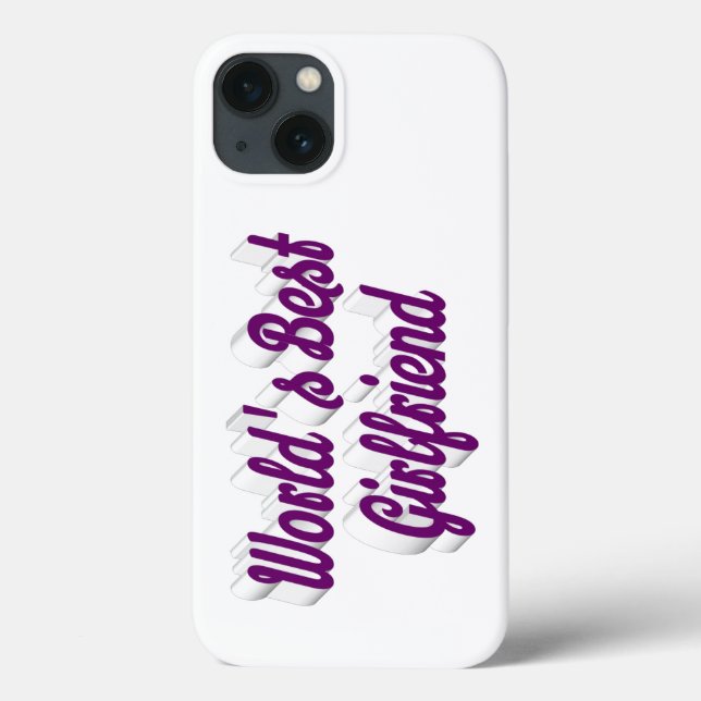 Freundin lila Schrift Case-Mate iPhone Hülle (Rückseite)