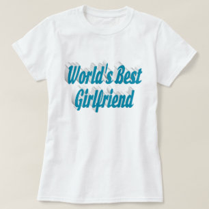Freundin mit himmelblauen T - Shirt